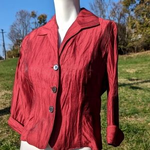 HP❤️‍🔥🆕️Jones NY Crepe Linen blend shirt